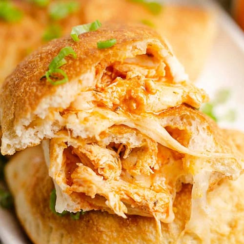 Buffalo Chicken Finger Calzone
